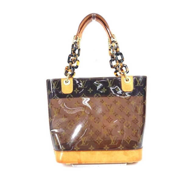 LOUIS VUITTON M92502 MonogramVinyl Cabas Amble PM Tote Bag Shoulder Beach Bag - Picture 3 of 16